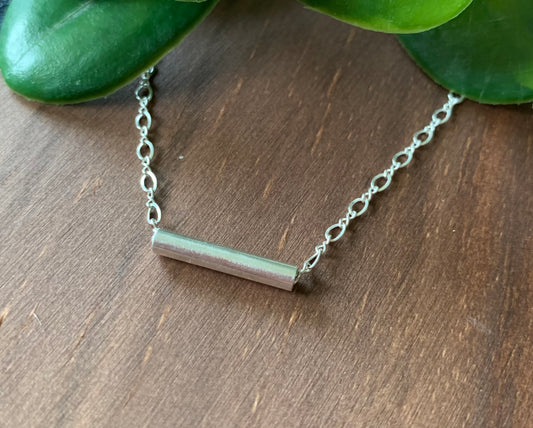 Sterling Silver Bar Necklace