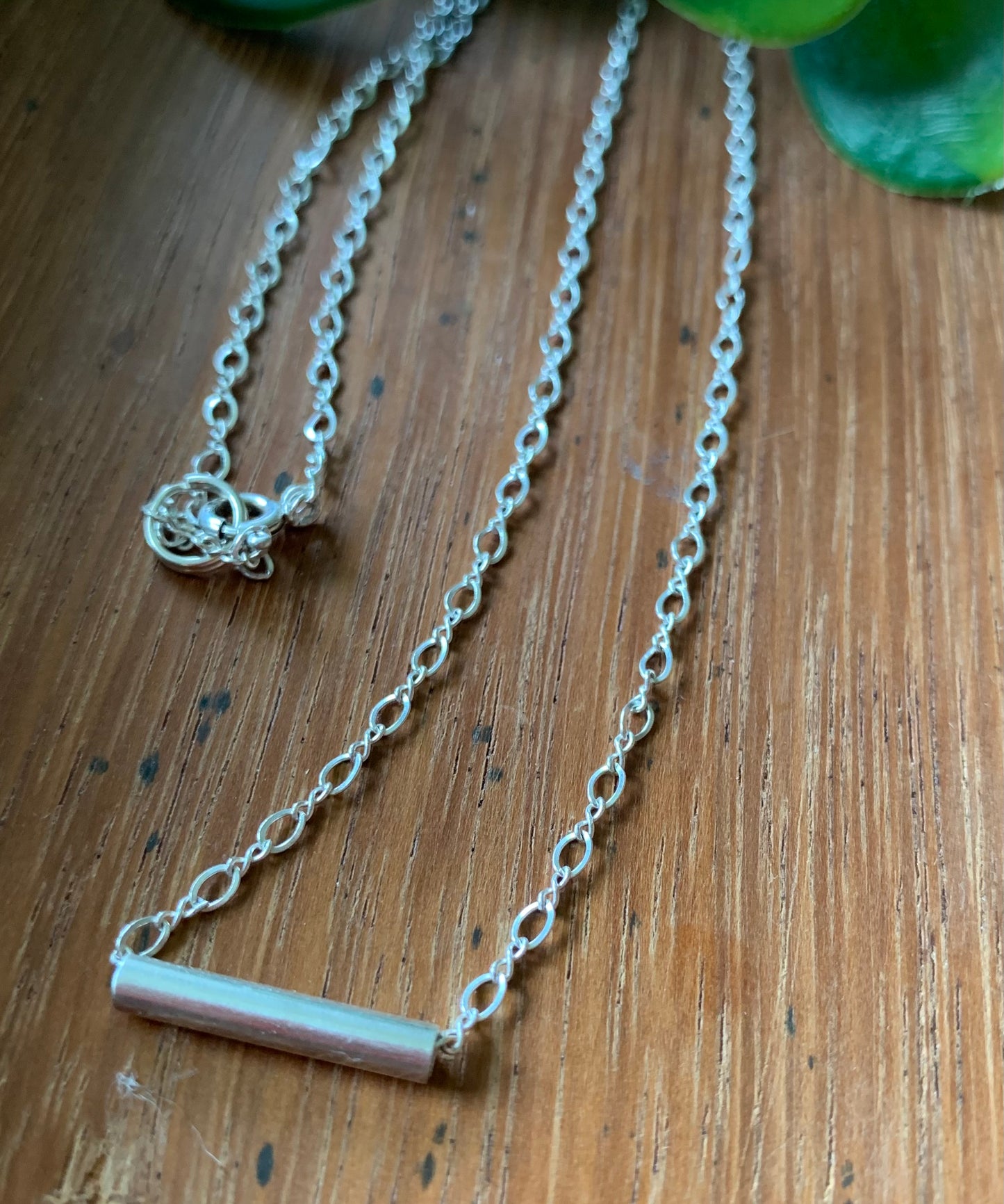 Sterling Silver Bar Necklace