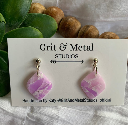 Amethyst drop earrings